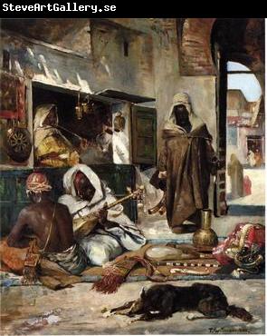 unknow artist Arab or Arabic people and life. Orientalism oil paintings 559